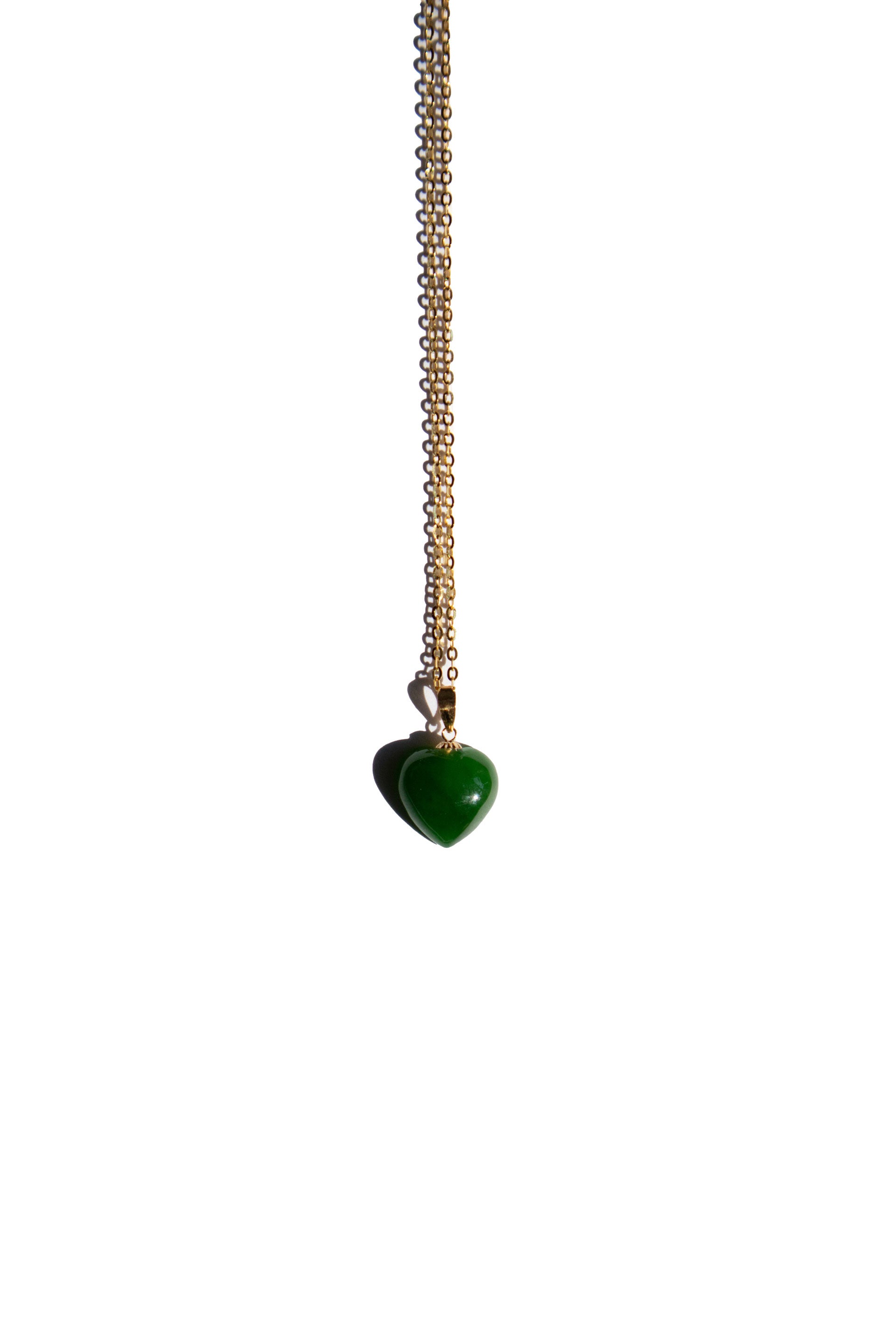 Plum Blossom — Green Jade Pendant Necklace | seree