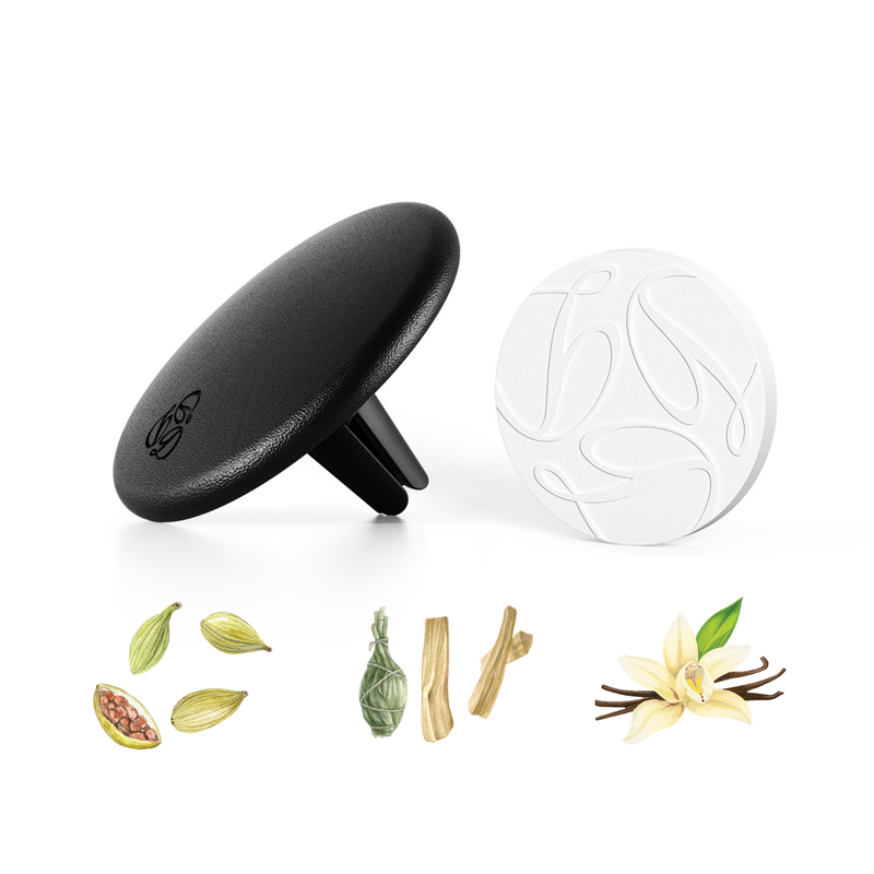 Oud - Black Lambskin Car Diffuser and Insert