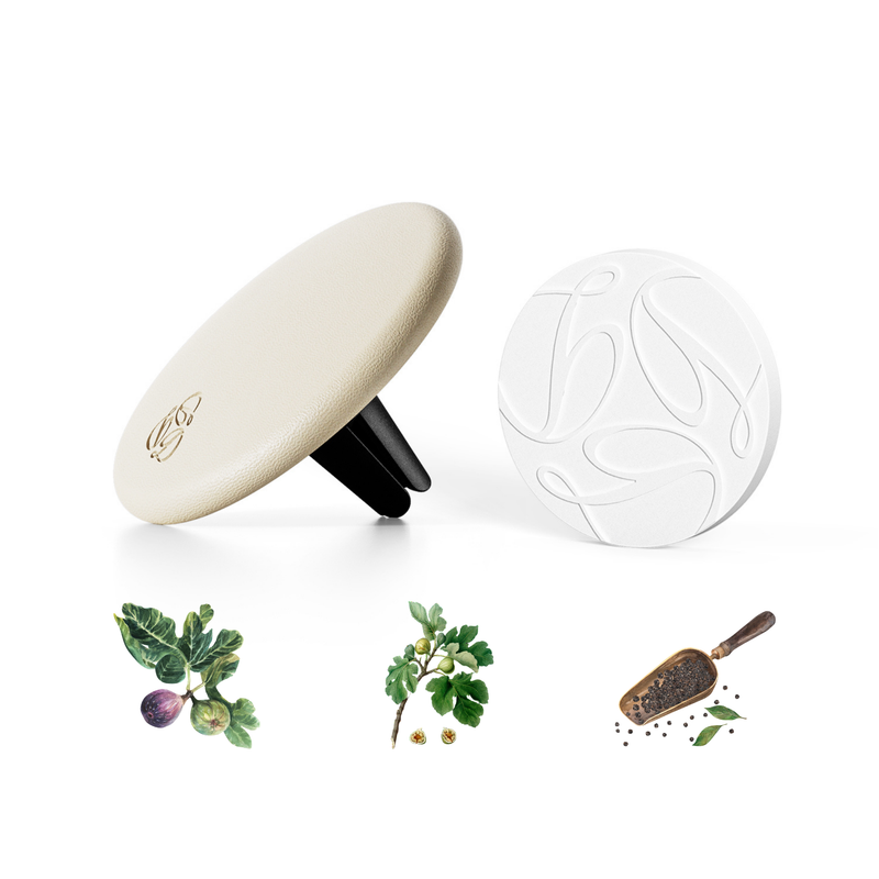 Fig - Cream Lambskin Car Diffuser and Insert