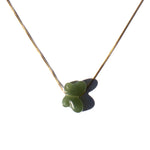 Butterfly I — Green jade pendant necklace - seree