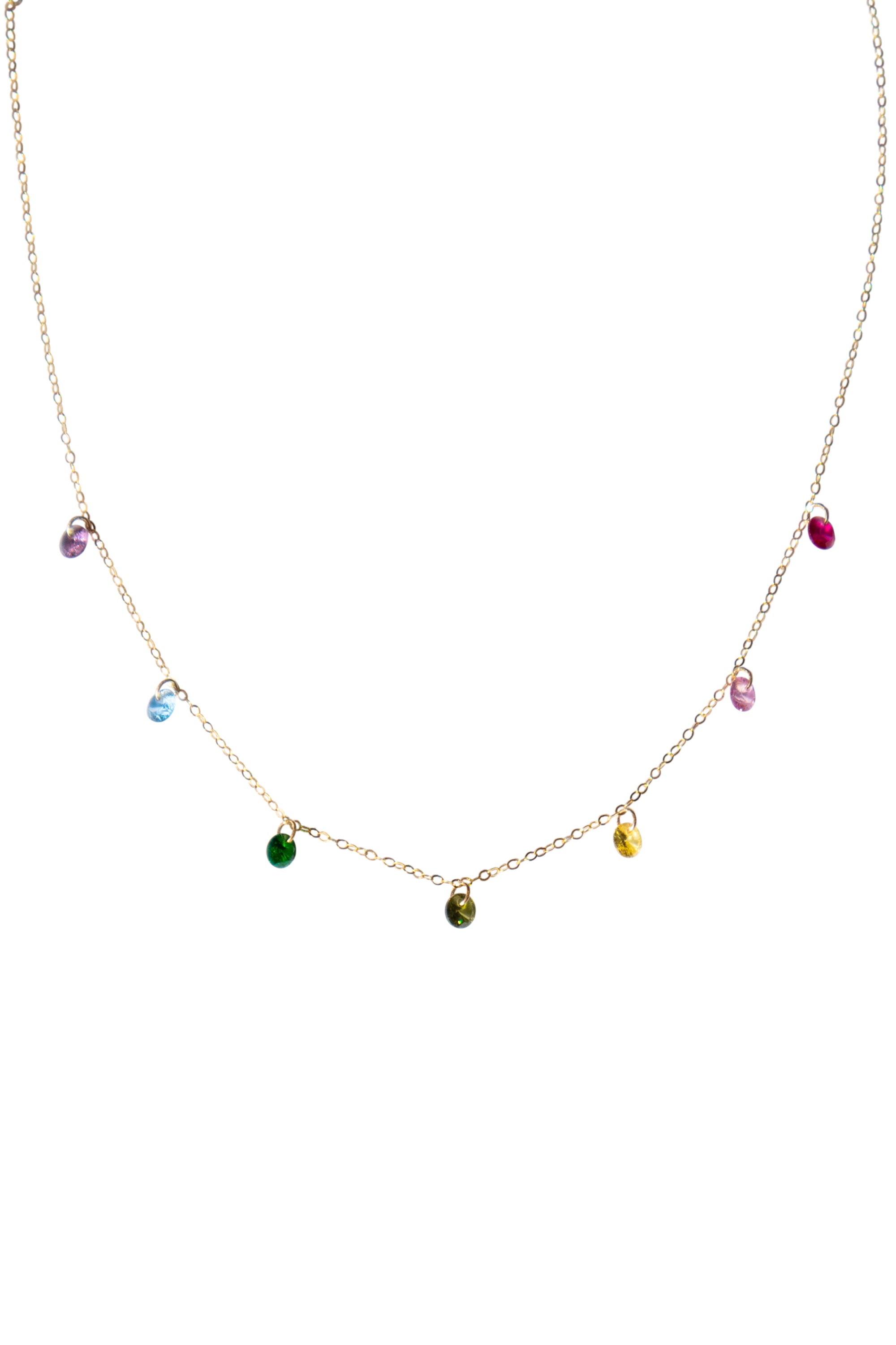 Lilian — Rainbow zircon necklace - seree