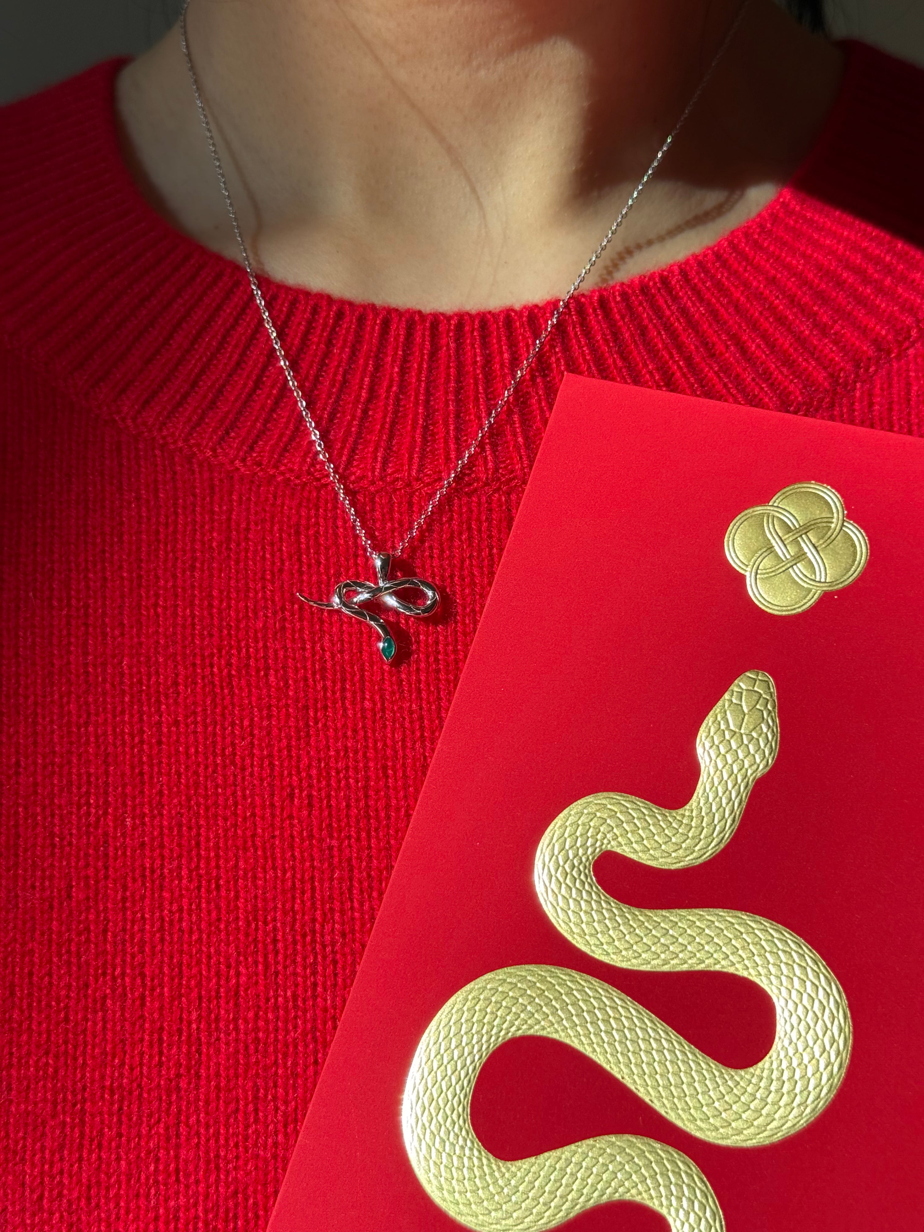 Year of the Snake II — Limited edition pendant necklace - seree