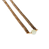 Charlotte — Green jade gold chain necklace - seree