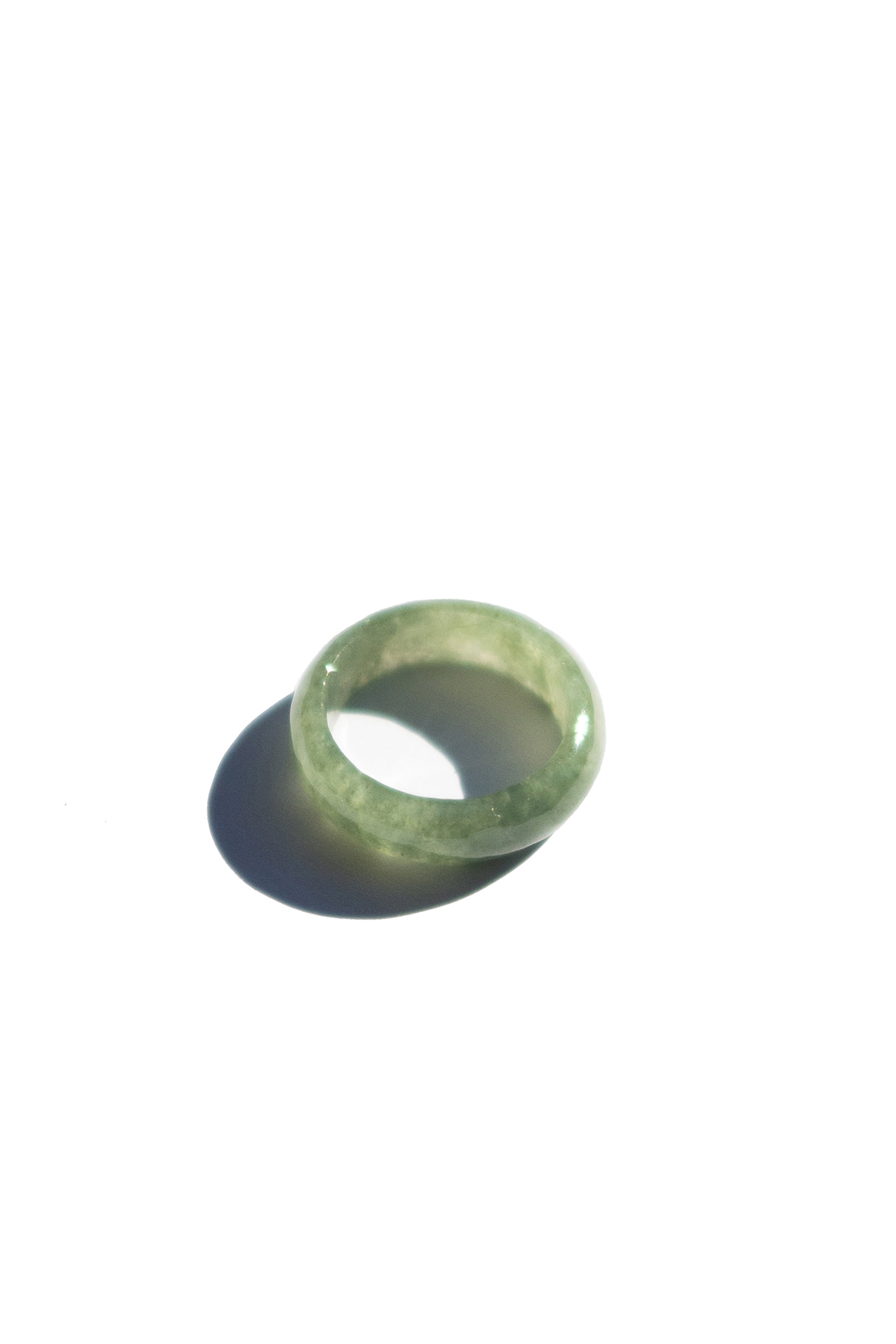 Chess — Light/Dark cyan jade ring - seree