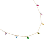 Lilian — Rainbow zircon necklace - seree