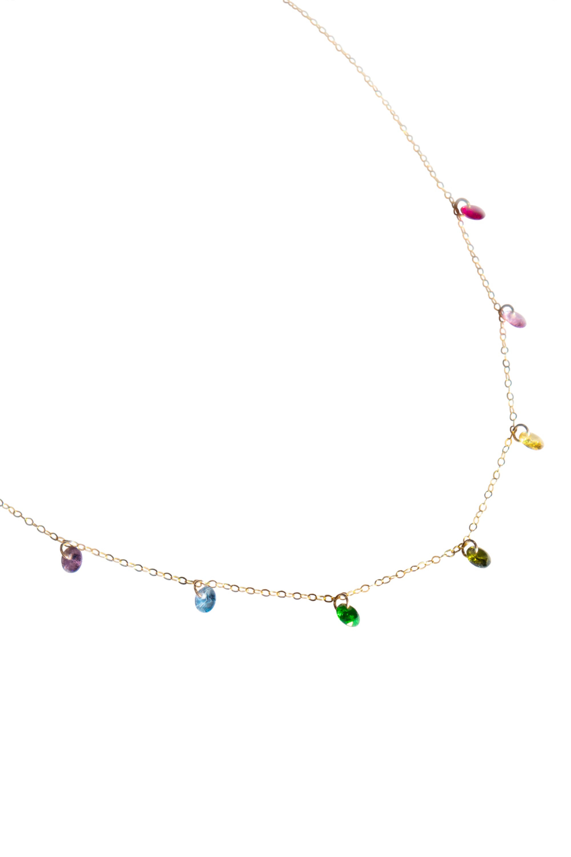 Lilian — Rainbow zircon necklace - seree