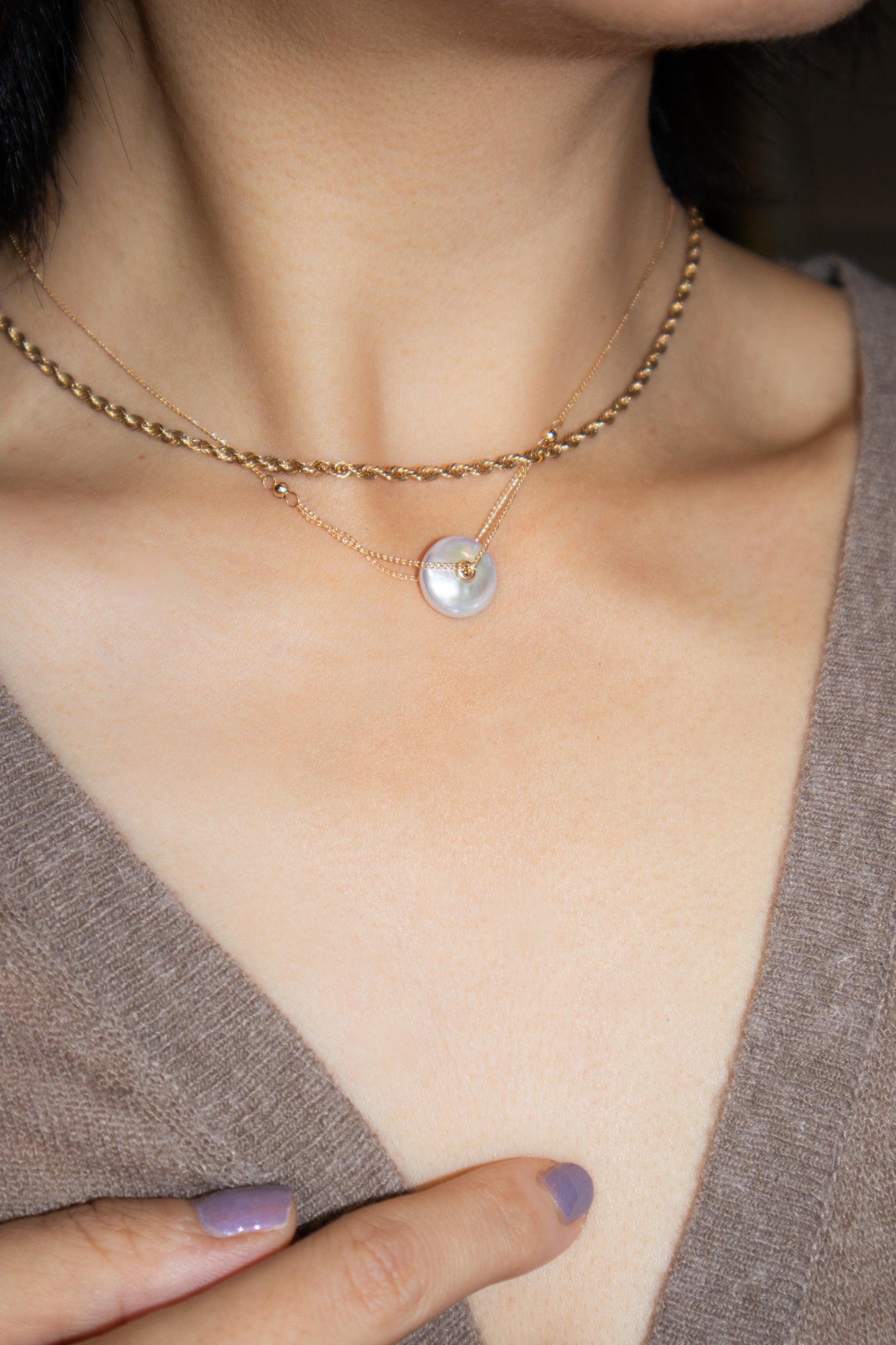 Mabel — Pendant pearl necklace - seree