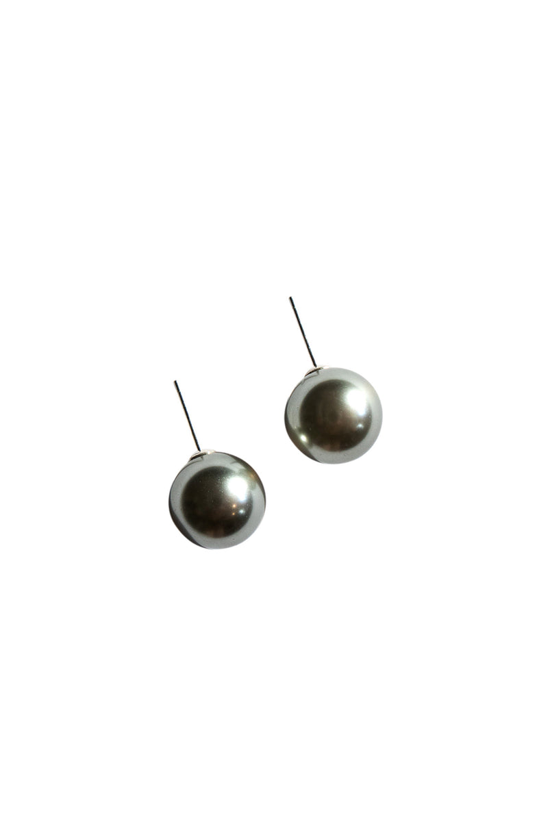 seree-Alexis-black-faux-pearl-stud-earrings-silver 