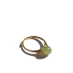 Equinox — Green bead jade ring - seree