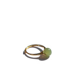 Equinox — Green bead jade ring - seree