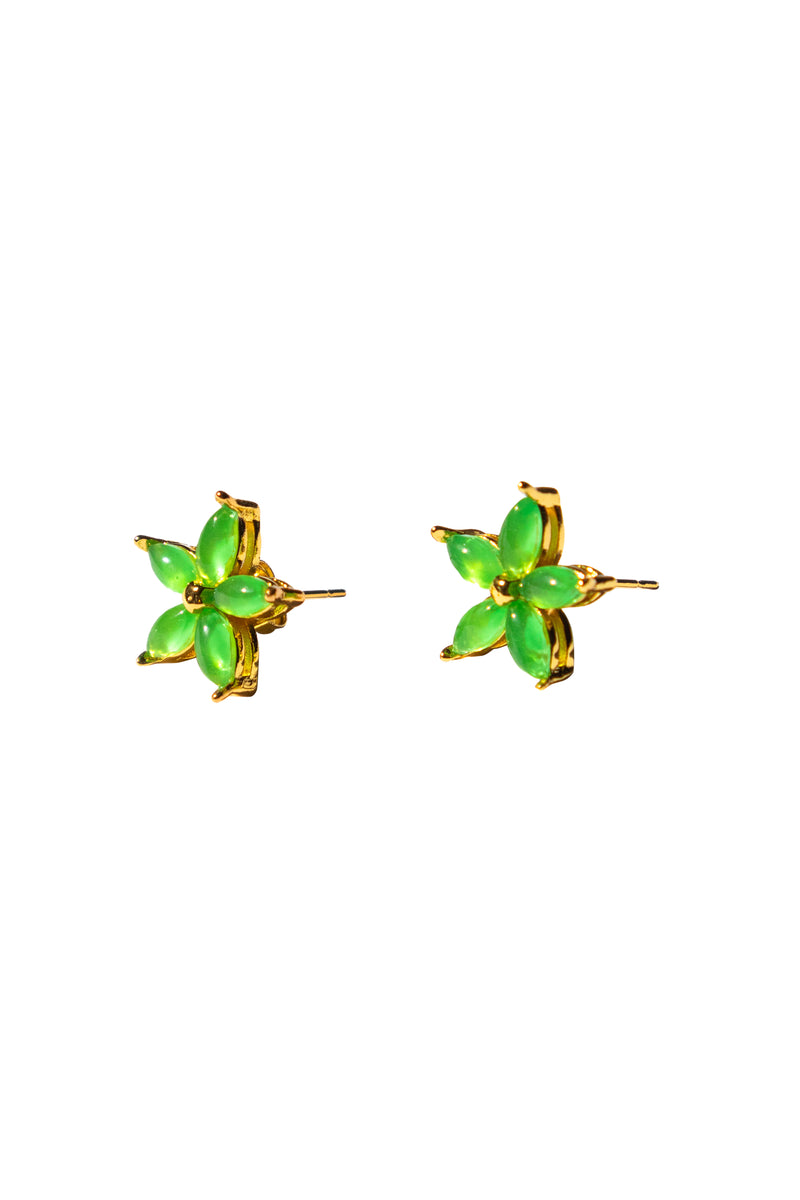 seree-Flora-Green-jade-stud-earrings