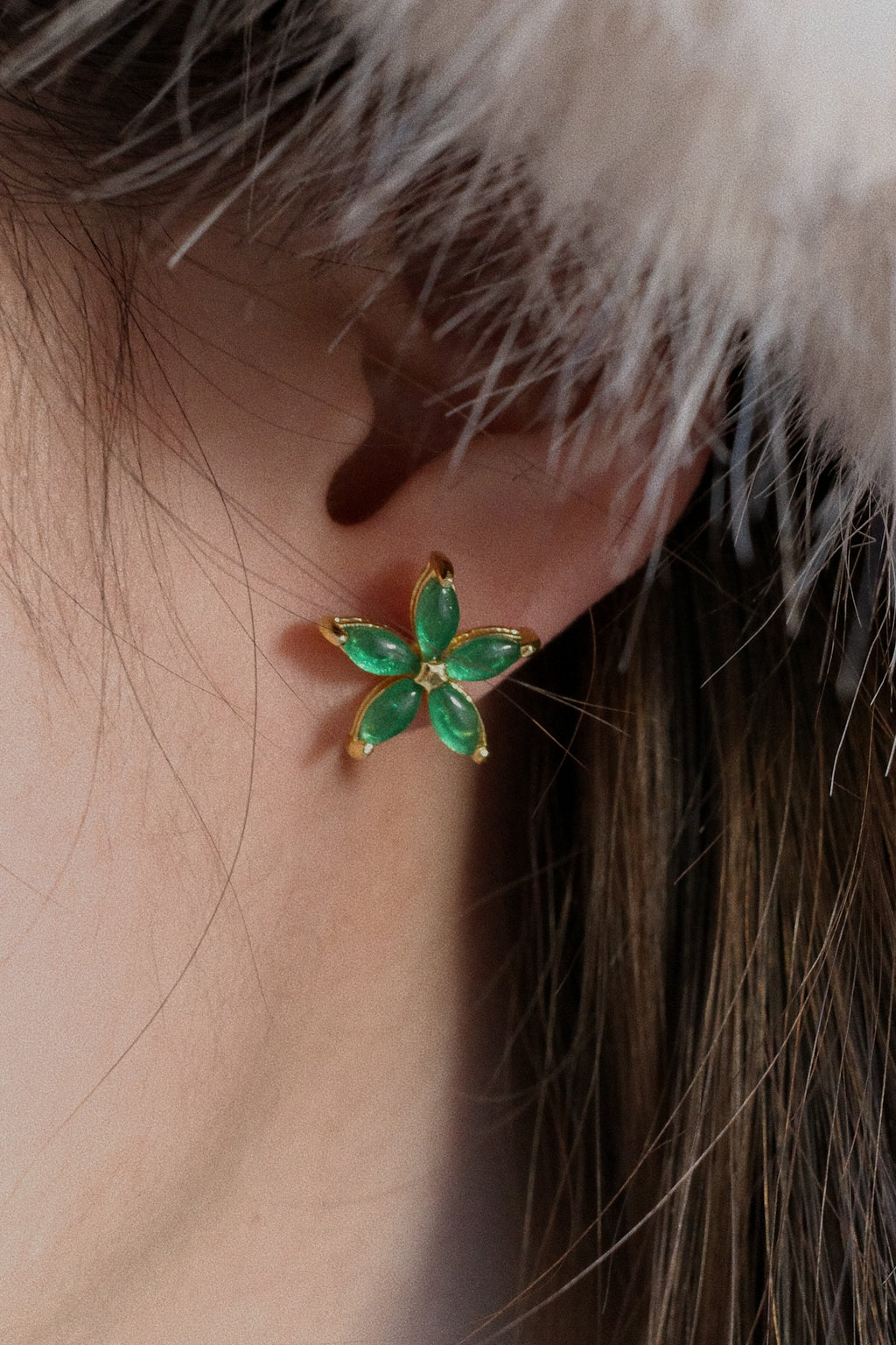 seree-Flora-Green-jade-stud-earrings