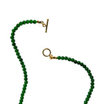 Forest — Green chalcedony beaded necklace - seree