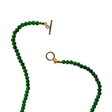 Forest — Green chalcedony beaded necklace - seree