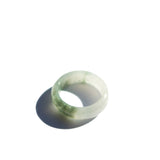 Koi — Mottled green jade ring - seree