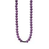 Lilac — Purple jade beaded necklace - seree