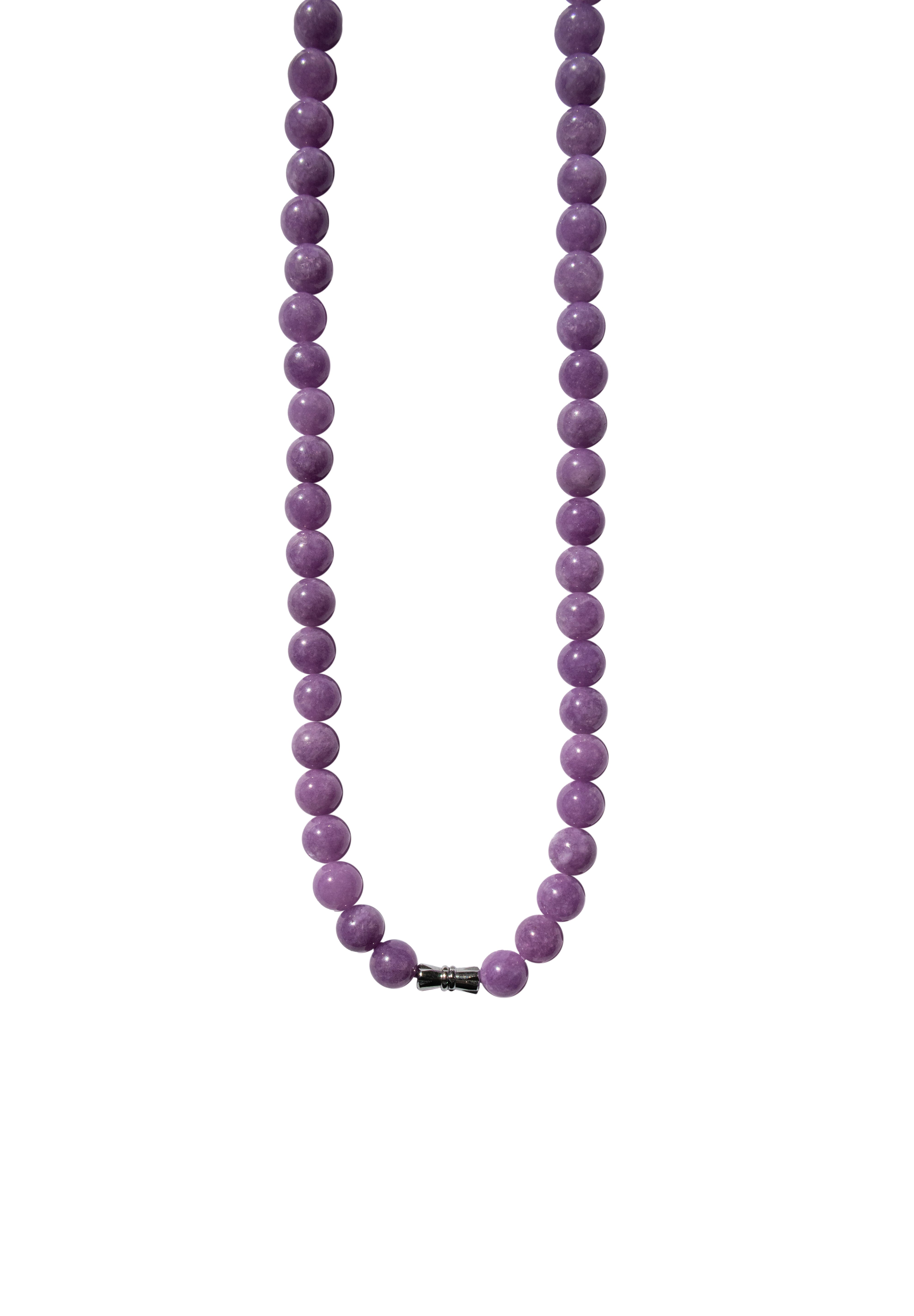 Lilac — Purple jade beaded necklace - seree