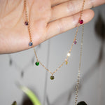 Lilian — Rainbow zircon necklace - seree