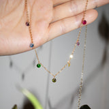 Lilian — Rainbow zircon necklace - seree