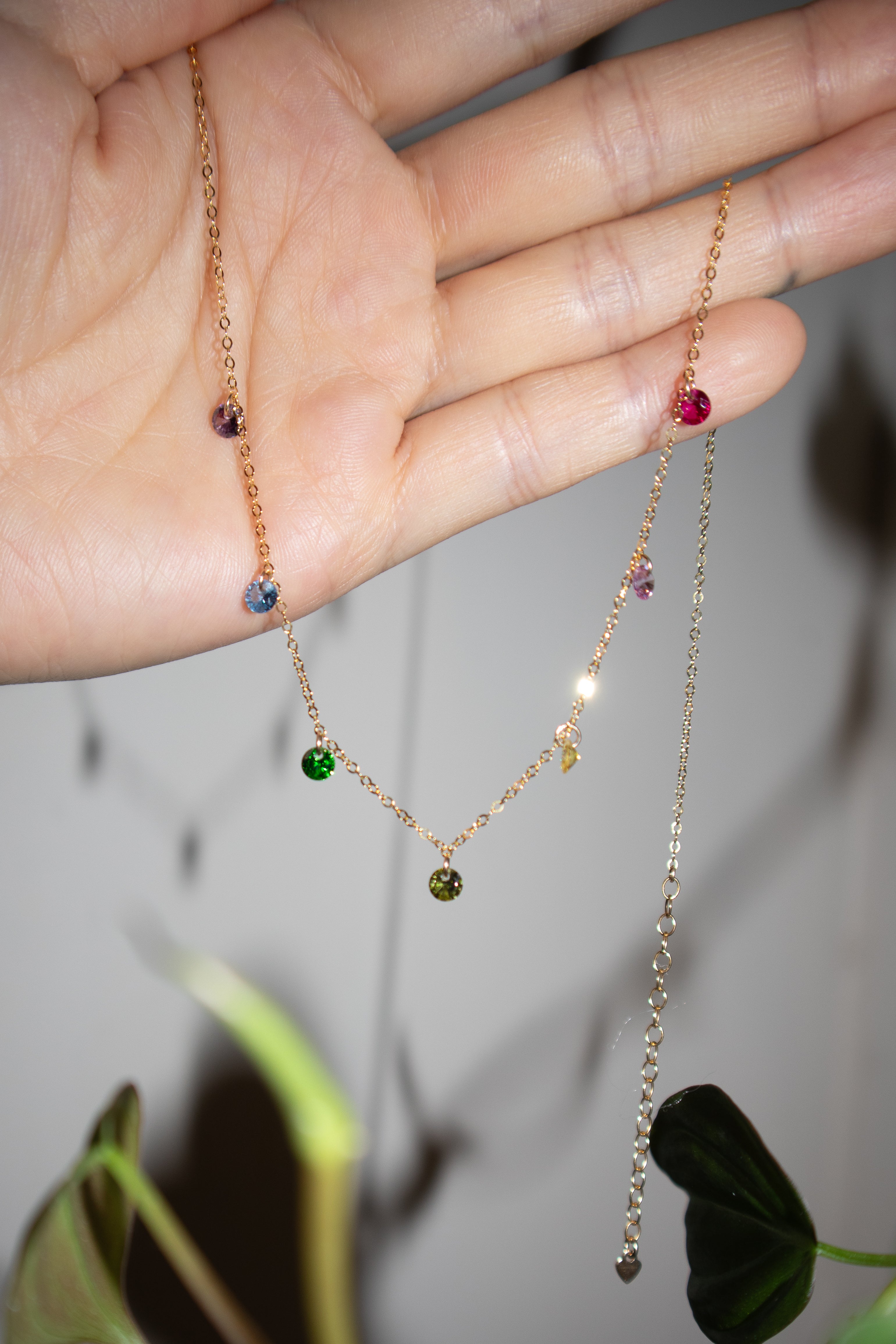 Lilian — Rainbow zircon necklace - seree