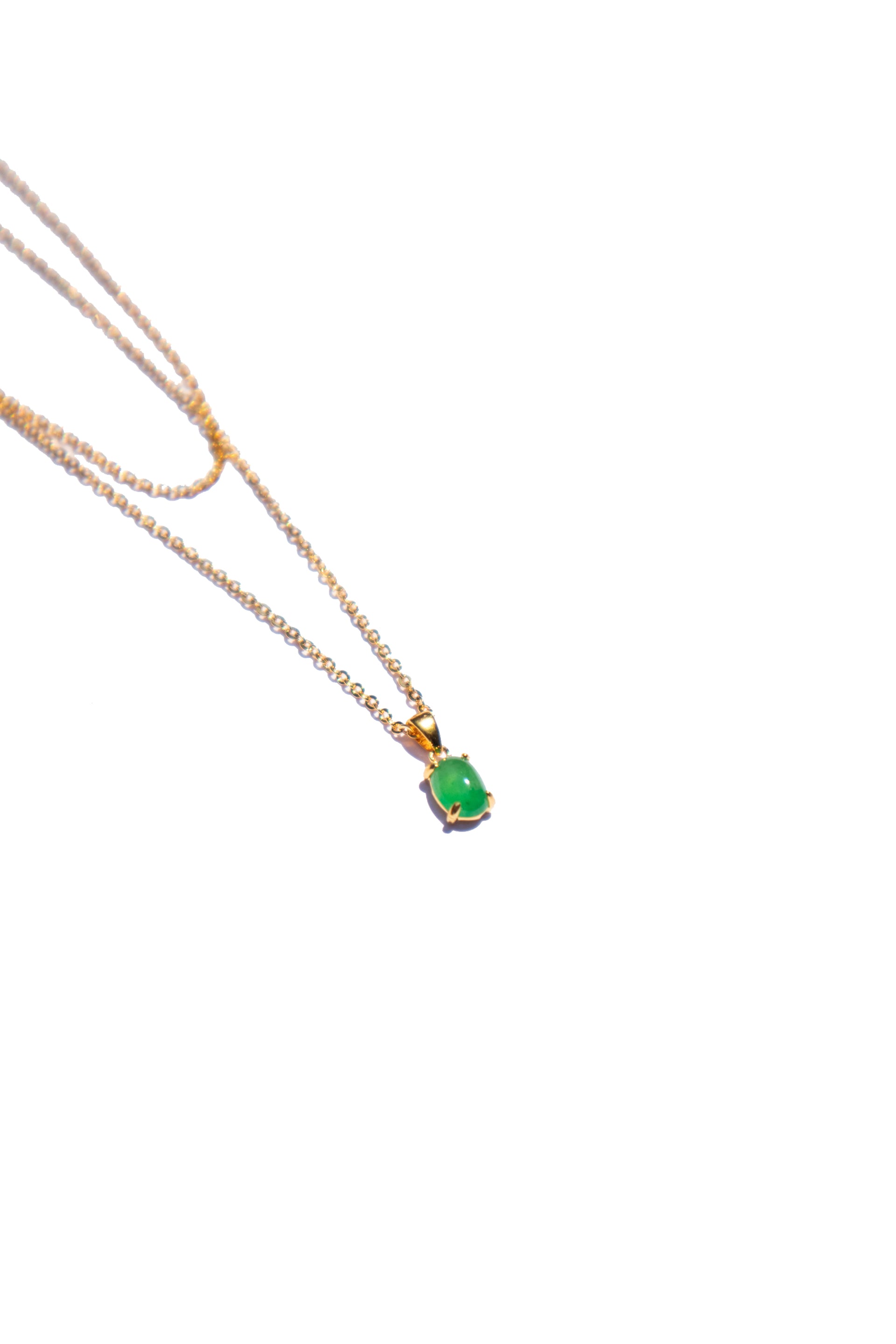 seree atelier | Freya — Imperial green jade necklace - seree