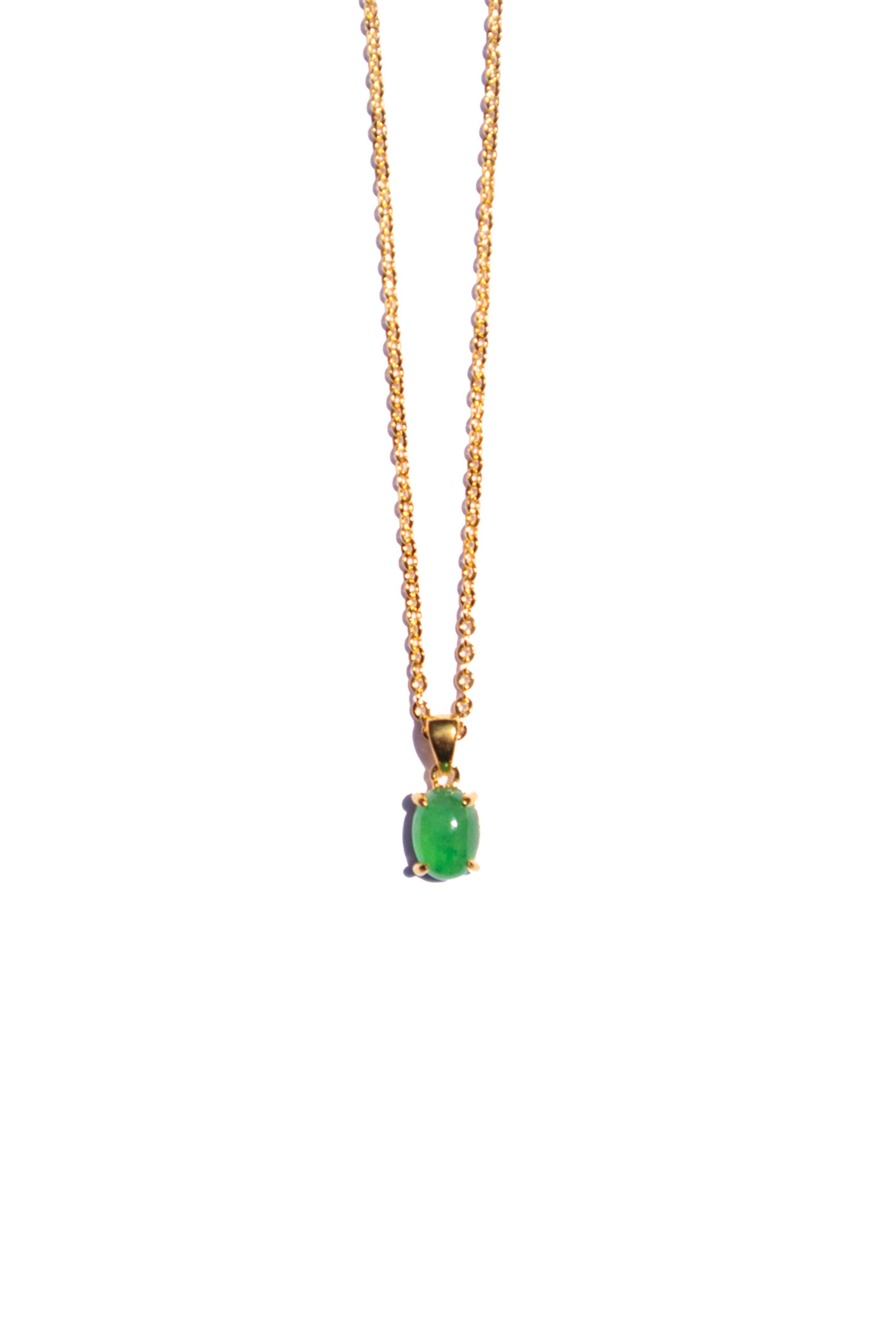 seree atelier | Freya — Imperial green jade necklace - seree