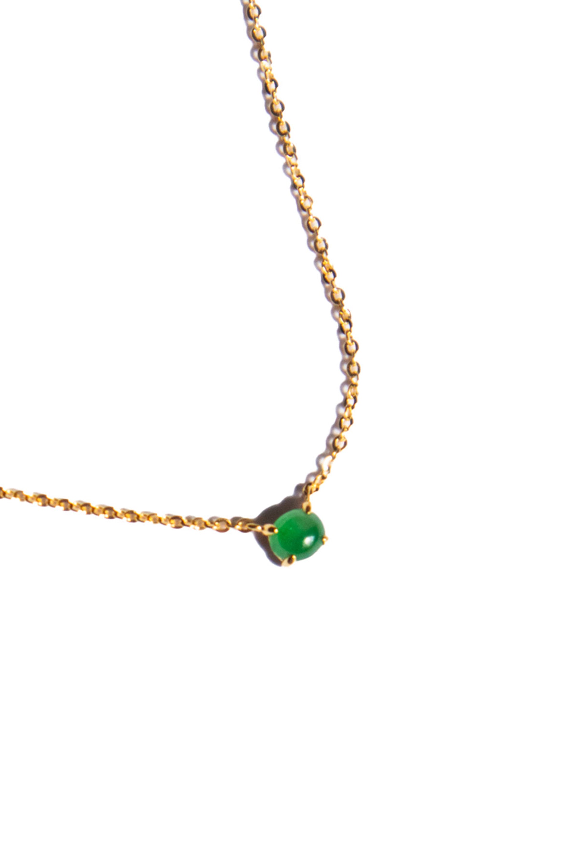 seree atelier | Mila — Imperial green jade necklace - seree