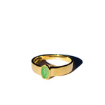 seree atelier | Simone — Imperial green jade gold ring - seree