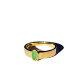 seree atelier | Simone — Imperial green jade gold ring - seree