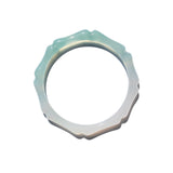 Bambam — Bamboo shaped skinny jade stone bangle - seree