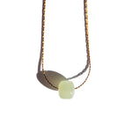 Beetle — Green bead jade necklace - seree