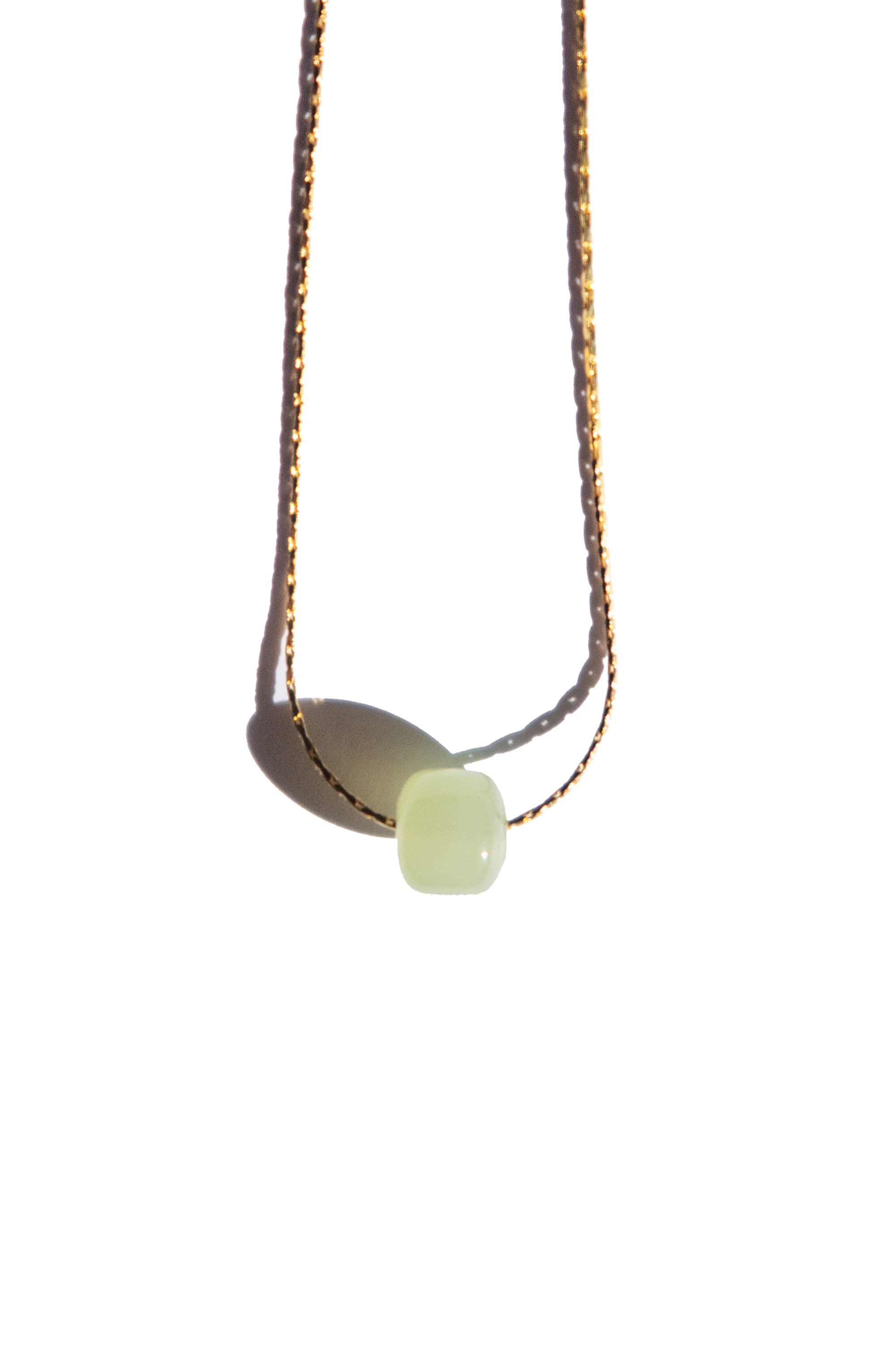 Beetle — Green bead jade necklace - seree