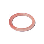 Blush skinny — Pink skinny round jade stone bangle - seree