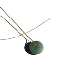 Button — Jade pendant necklace - seree