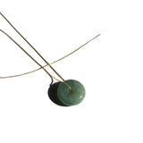 Button — Jade pendant necklace - seree