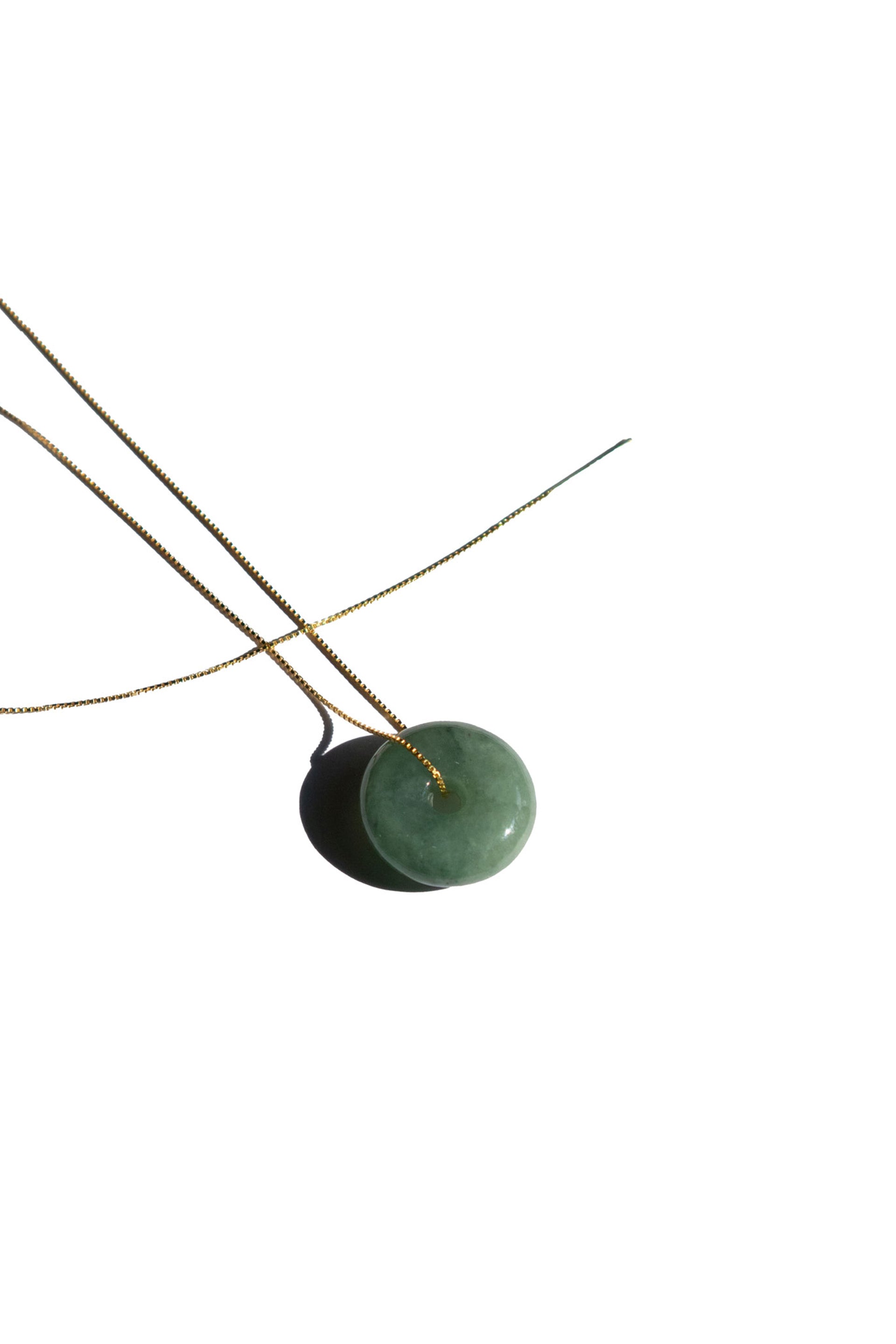 Button — Jade pendant necklace - seree