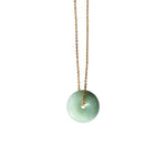 Button — Jade pendant necklace - seree