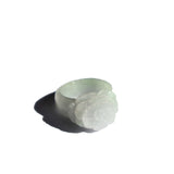 Rose — Off-white jade ring - seree