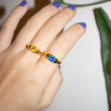 Cleo — Zircon croissant ring - seree