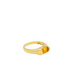 Cleo — Zircon croissant ring - seree