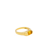 Cleo — Zircon croissant ring - seree