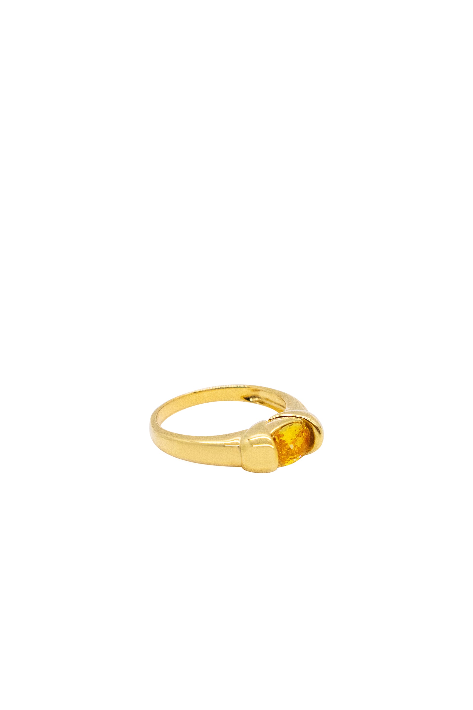 Cleo — Zircon croissant ring - seree