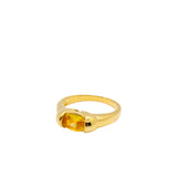 Cleo — Zircon croissant ring - seree