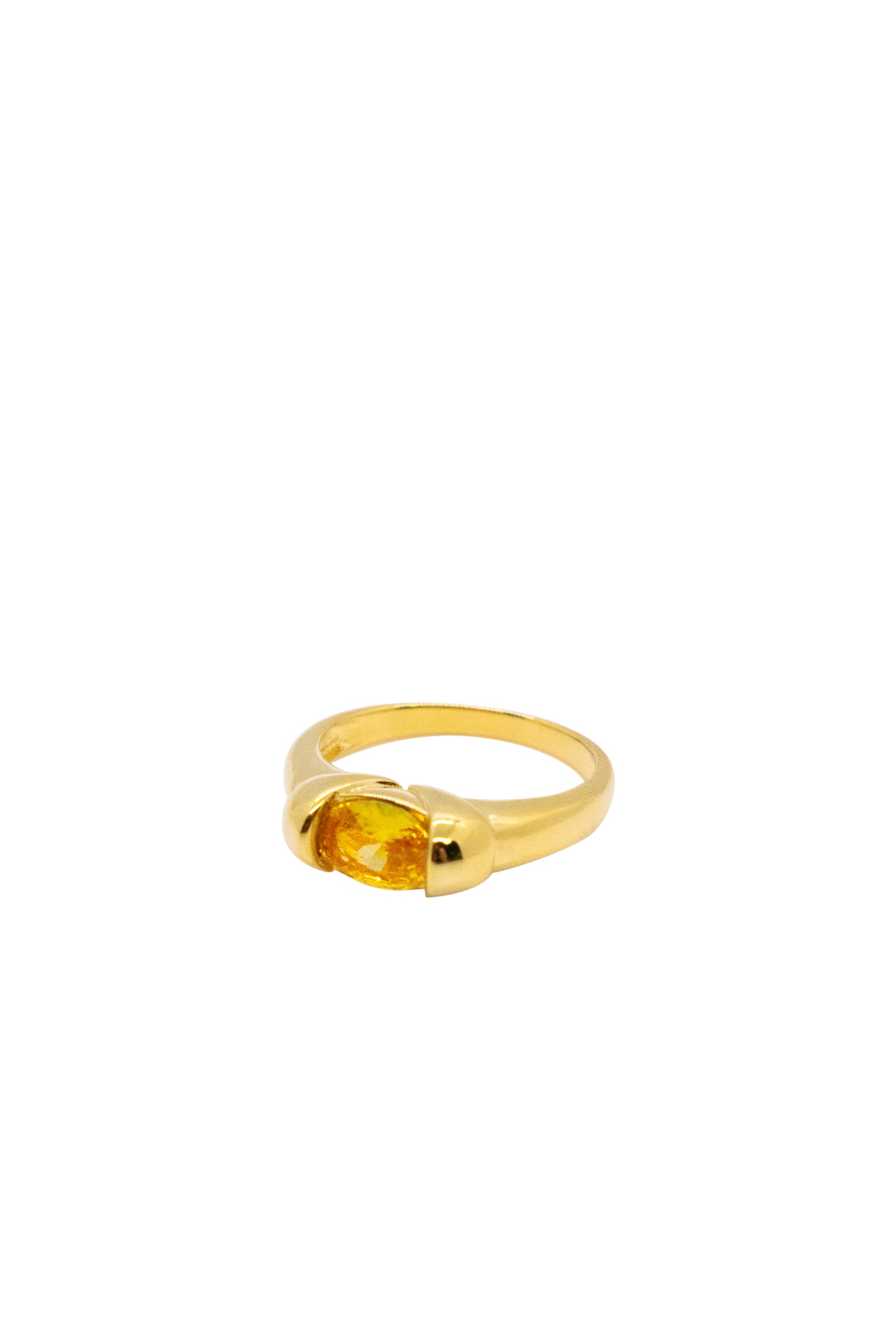 Cleo — Zircon croissant ring - seree