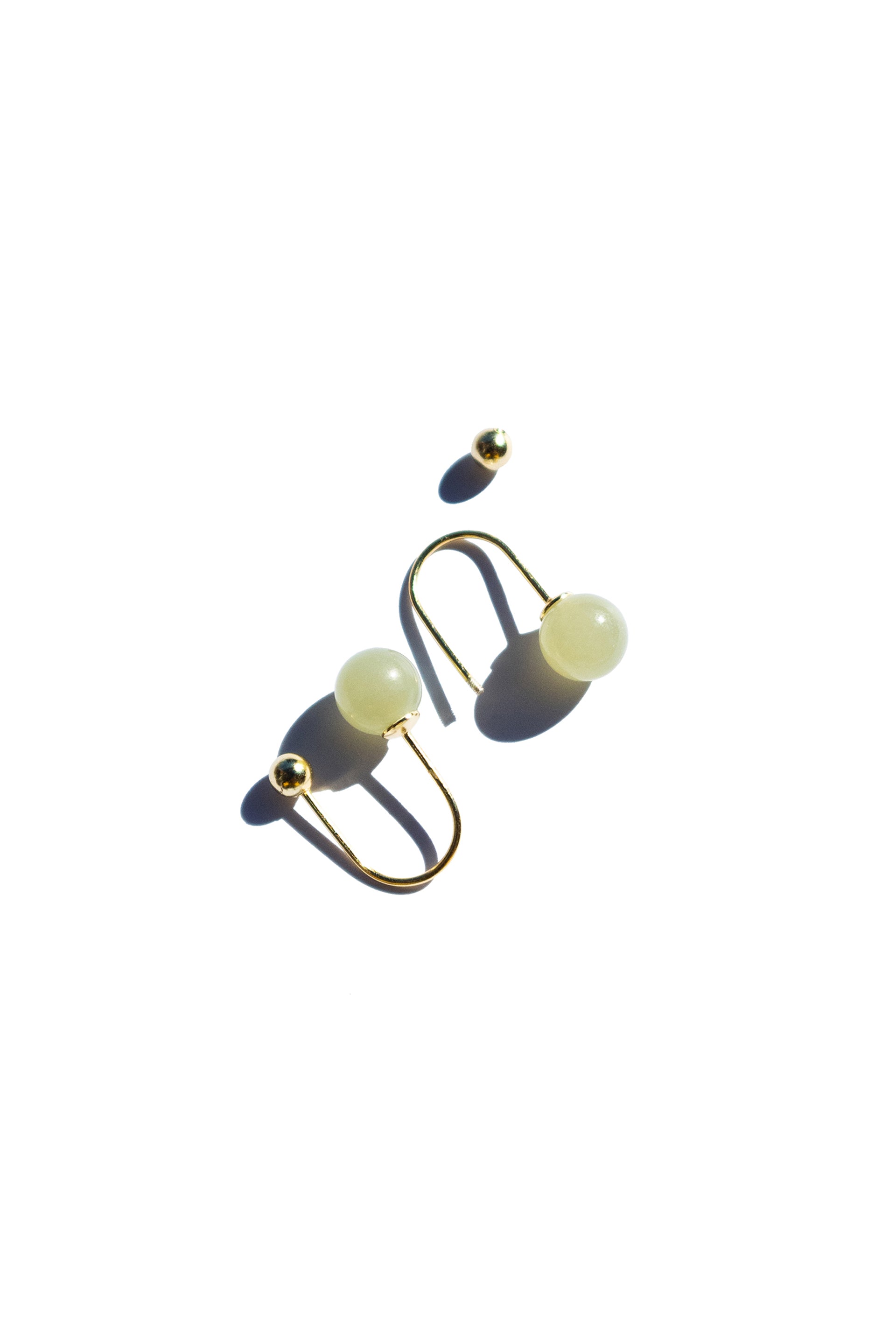 Clip — Jade cuff earrings - seree