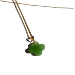 Clover — Green jade pendant necklace - seree