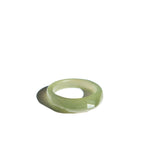 Dia — Structured green jade ring - seree