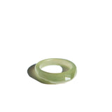 Dia — Structured green jade ring - seree