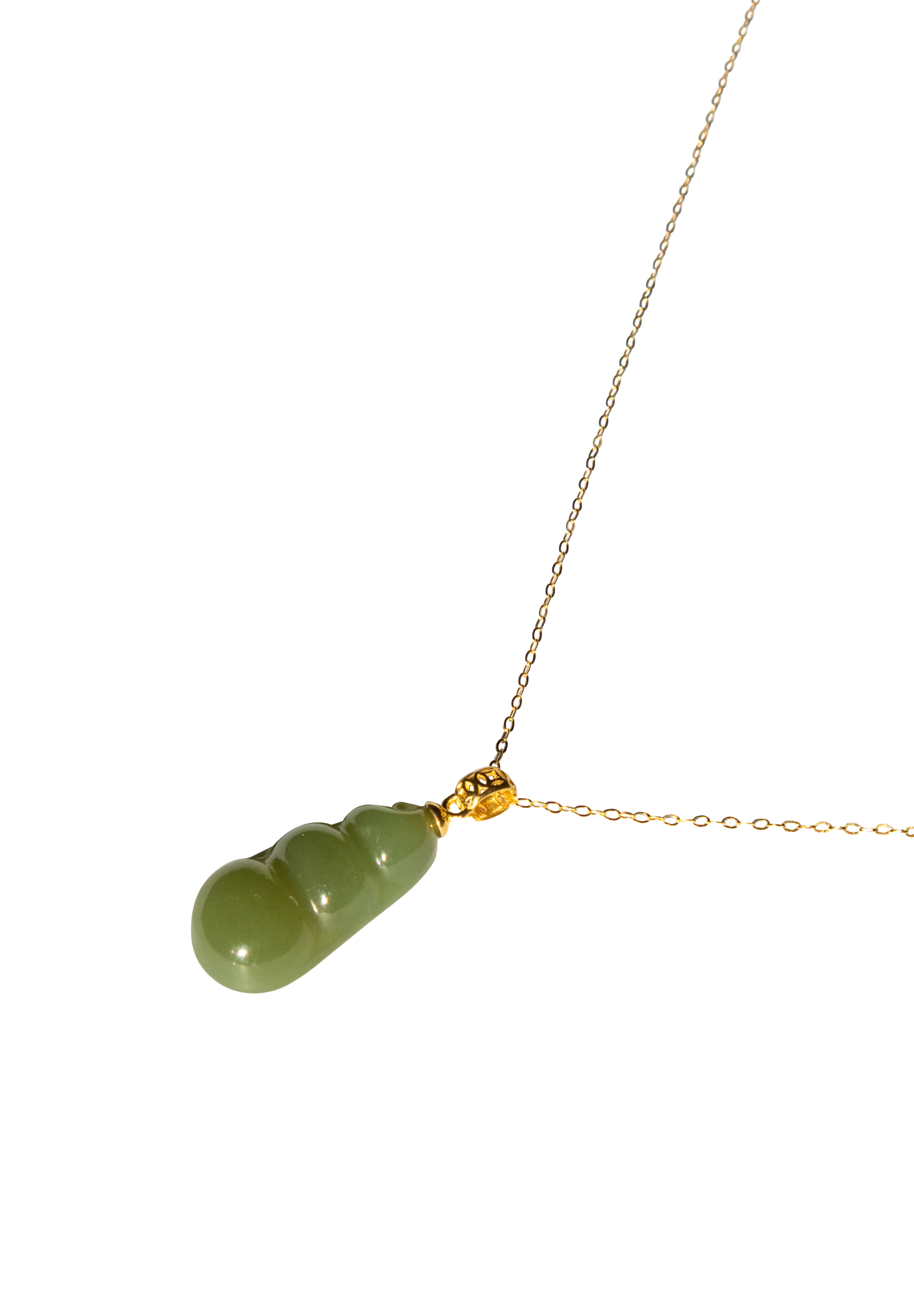 Edamame — Jade Pendant Necklace