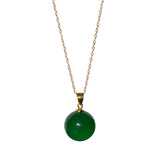 Greene — Green Jade Pendant Necklace